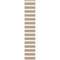Berkfield Home Zebra Blind Sand Brown 50x200 cm Fabric Width 45.9 cm Polyester