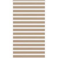 Berkfield Home Zebra Blind Sand Brown 135x200 cm Fabric Width 130.9 cm Polyester