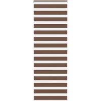 Berkfield Home Zebra Blind Brown 70x200 cm Fabric Width 65.9 cm Polyester
