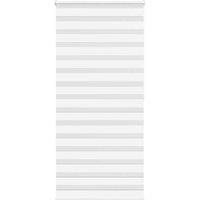 Berkfield Home Zebra Blind White 105x200 cm Fabric Width 100.9 cm Polyester