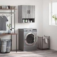 Berkfield Home Wall Cabinet Grey Sonoma 60x31x70 cm Engineered Wood | Size: 60 x 31 x 70 cm