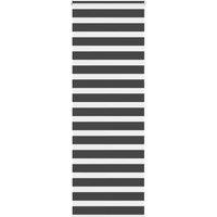 Berkfield Home Zebra Blind Black 80x200 cm Fabric Width 75.9 cm Polyester