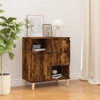Berkfield Home Sideboard Smoked Oak 60x35x70 cm Engineered Wood in Brown | Size: 60 x 35 x 70 cm
