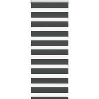 Berkfield Home Zebra Blind Black 65x150 cm Fabric Width 60.9 cm Polyester