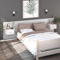 Berkfield Home Wall-mounted Bedside Cabinets 2 pcs White