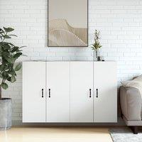 Berkfield Home Wall Mounted Cabinets 2 pcs White Engineered Wood