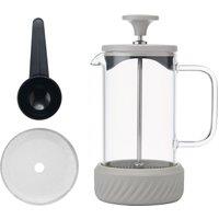 La Cafetiere Zero 3 Cup Cafetiere with Removeable Base 350ml French Press, Latte in Brown