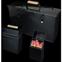Valiant Ash Carrier Box, Firelighter Storage & Match Holder | Gloss Lacquer Finish in Black