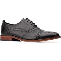 Base London Men's Cast Waxy Brogue Shoe in Black | Size: 12