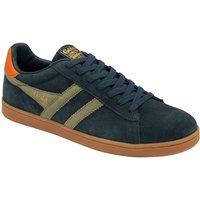 Gola Men's 'Equipe Suede II' Suede Lace-Up Trainers in Navy | Size: 7