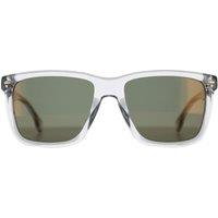 Hugo Boss Men's Square Transparent Grey Green Gold Mirror BOSS 1317/S