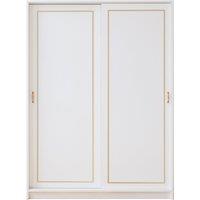 Marie Gold White Sliding Door Wardrobe