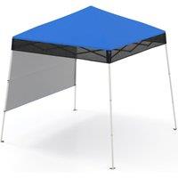 Costway Pop up Canopy Tent Easy Setup Folding Gazebo Shelter w/ 1 Sidewall in Blue