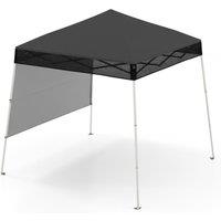 Costway Pop up Canopy Tent Easy Setup Folding Gazebo Shelter w/ 1 Sidewall in Grey