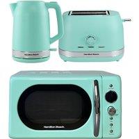 Hamilton Beach Ella Mint Kettle, Toaster & Microwave Set