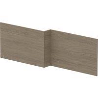 Balterley Square MFC Reversible Shower Bath Front Panel Solace Oak 1700mm in Brown