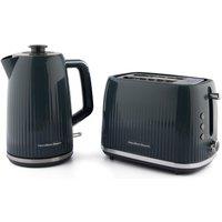Hamilton Beach Miami Kettle & Toaster Set Charcoal Grey