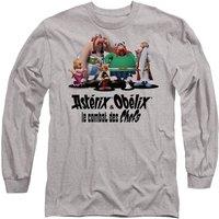 Netflix Asterix & Obelix - Gauls Together Long Sleeve T-Shirt, Heather Grey | Size: Large