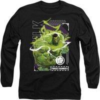 Marvel Rivals Bruce Banner Hulk Smash Long Sleeve T-Shirt, Black | Size: Small
