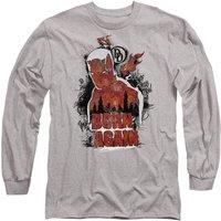 Marvel Daredevil Born Again Matt Murdock Graffiti Long Sleeve T-Shirt, Heather Grey | Size: XL