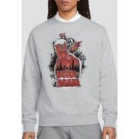 Marvel Daredevil Born Again Matt Murdock Graffiti Sweatshirt, Heather Grey | Size: Medium