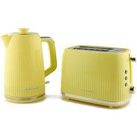 Hamilton Beach Miami Kettle & Toaster Set Banana Split in Yellow