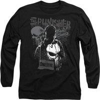 Marvel Daredevil Born Again The Punisher Graffiti Long Sleeve T-Shirt, Black | Size: XL