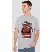 Marvel Daredevil Born Again Matt Murdock Graffiti T-Shirt, Heather Grey | Size: Small