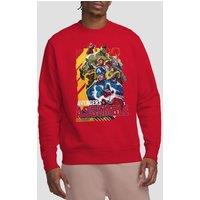 Marvel Rivals Avengers Assemble Group Sweatshirt, Red | Size: Large