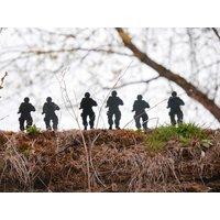 Marco Paul Pack Of 6 Metal Solider Silhouette Shooting target 10cm in Black