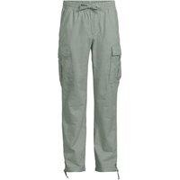Lands' End Men's Linen/Cotton Cargo Trousers in Pale Green | Size: 32R