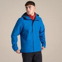 Craghoppers Men's Ossus Lightweight Waterproof Shell Jacket in Mid Blue | Size: XS