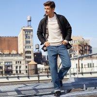 Stretch Denim Jeans, Relaxed Fit
