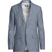 Lands' End Men's Linen Blend Tailored Blazer in Blue | Size: 46R