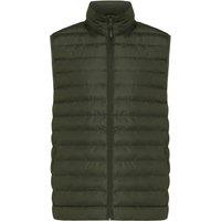 IQONIQ Men's Meru Polyester Body Warmer in Green | Size: Medium