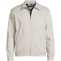Lands' End Men's Ultimate Chino Zip Front Jacket in Light Stone | Size: 2XL