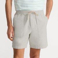 Lands' End Men's Pull-On Canvas Shorts in Light Stone | Size: Large