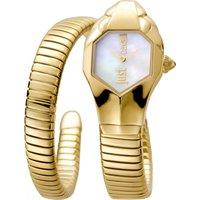 Just Cavalli Women's JC1L001M0025 Signature 22mm Quartz Watch in Gold