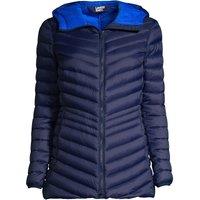 Lands' End Women's Wanderweight Down Ultralight Packable Jacket with Hood in Navy | Size: 10-12