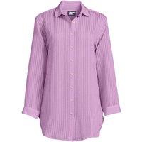 Lands' End Women's Plus Lightweight Rib Cover-Up Shirt in Lilac | Size: 20-22