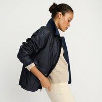 Lands' End Women's Waxed Barn Jacket in Dark Navy | Size: 8