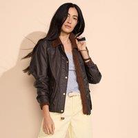 Lands' End Women's Waxed Barn Jacket in Chocolate | Size: 16-18