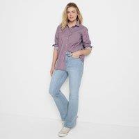 Lands' End Women's Recover Skinny Flare Jeans, High Waisted in Indigo | Size: 18