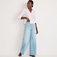 Lands' End Women's Extra Wide Leg Sailor Jeans in Light Blue | Size: 14-16