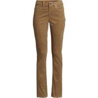 Lands' End Women's Plus Straight Leg Needlecord Jeans, Mid Rise in Brown | Size: 16R
