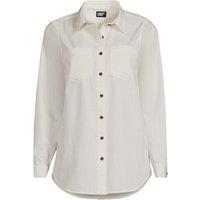Lands' End Women's Plus Denim Shirt in Natural | Size: 10-12