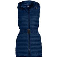 Lands' End Women's Plus Wanderweight Down Ultralight Packable Belted Gilet in Navy | Size: 20-22