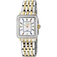 GV2 Women's Padova Gemstone, Swiss Quartz Watch, White MOP Dial, 316L Stainless Steel, & Sapphire Crystal in Gold