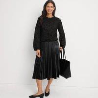 Lands' End Women's Bow-Back Jumper in Black | Size: 16-18