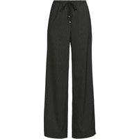 Lands' End Women's Tie Waist Wide Leg Trousers in Dark Grey | Size: 14R